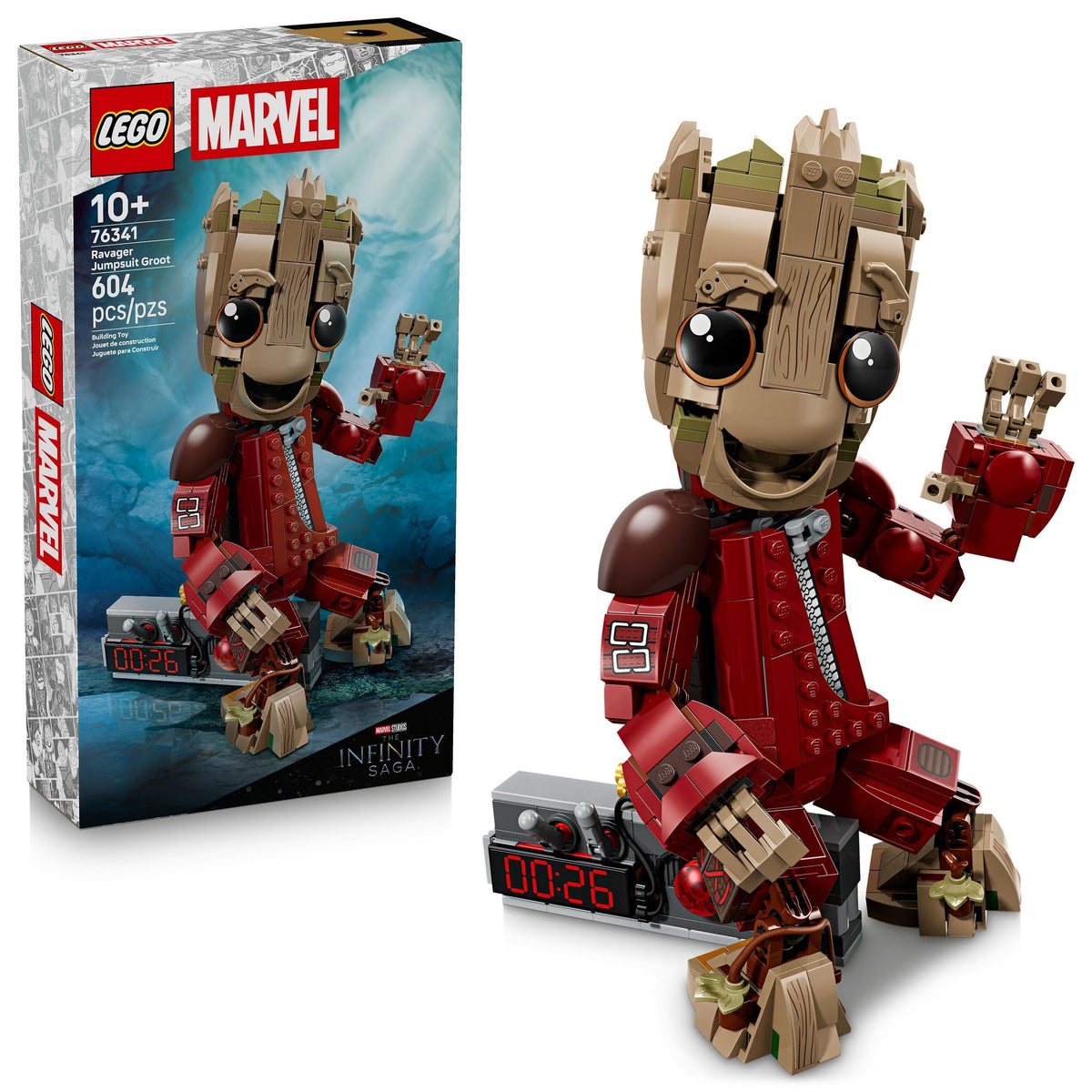 Marvel Ravager Jumpsuit Groot - 76341, 604-pcs, Ages 10+