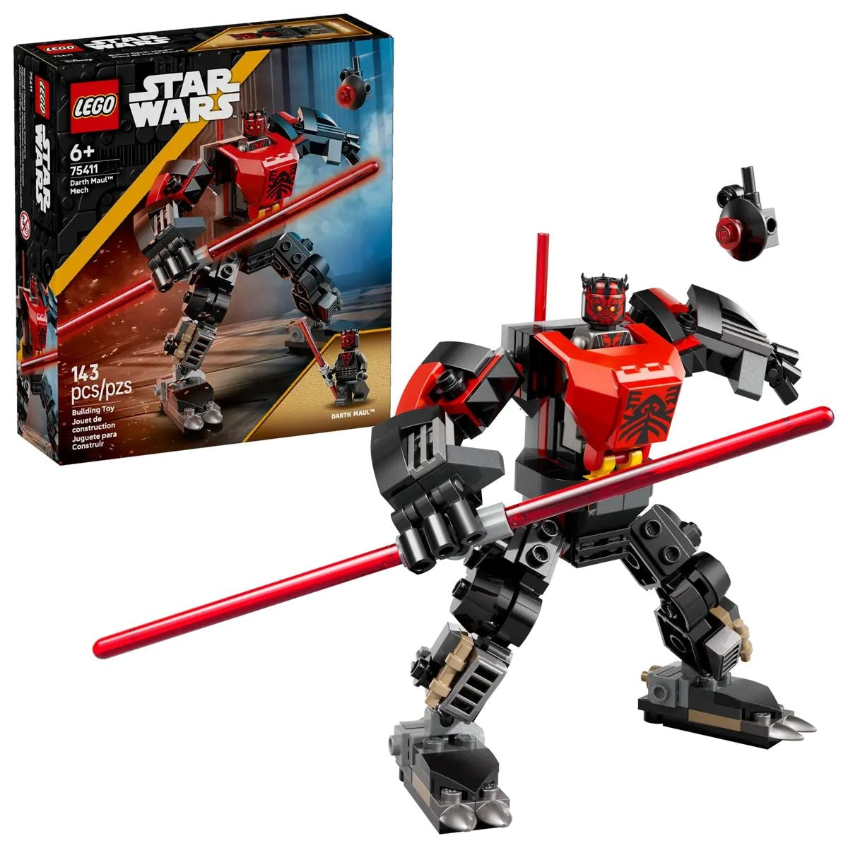Darth Maul Mech - 75411, 143-pcs, Ages 6+
