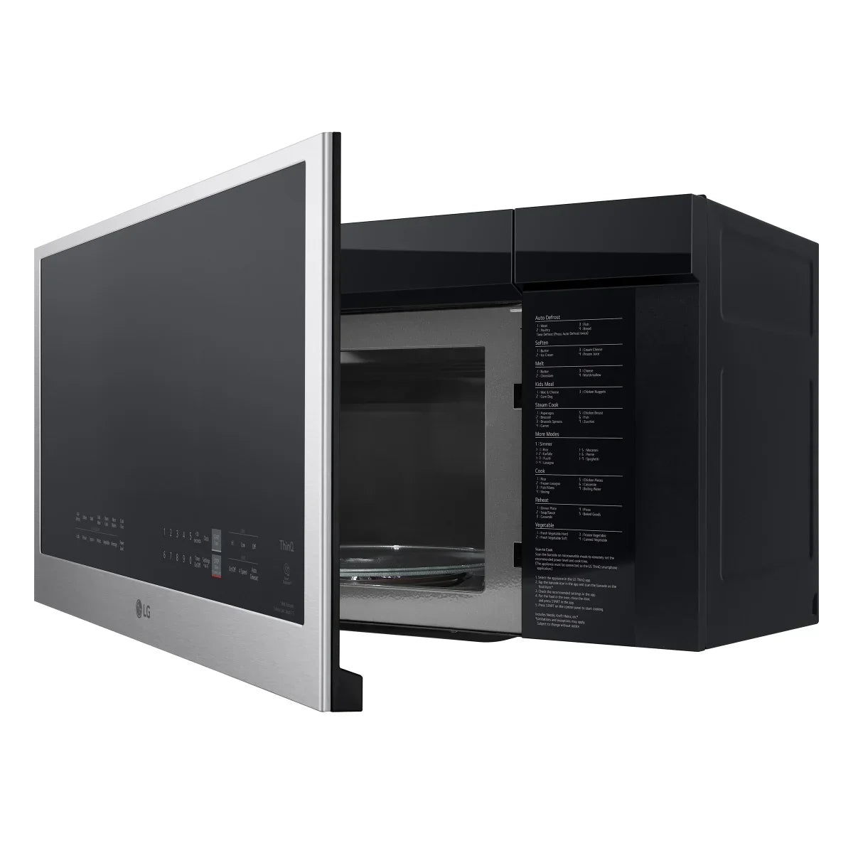 LG 2.0 cu. ft. Smudge Resistant Stainless Steel Over-the-Range Microwave with EasyClean and WideView Window