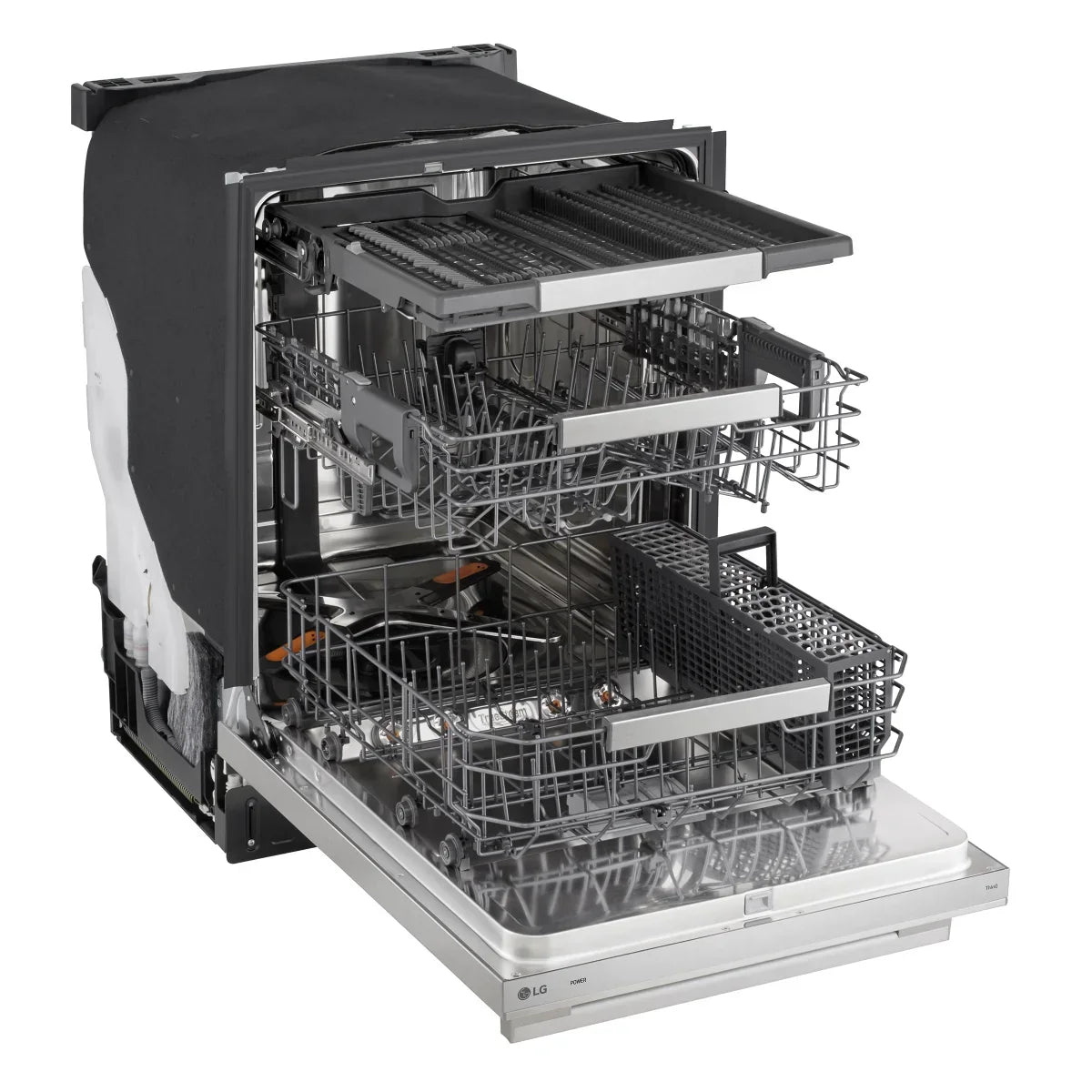 LG 24 in. Stainless Steel FlushFit Top Control Dishwasher with AutoVentDry and Floor Status Indicator