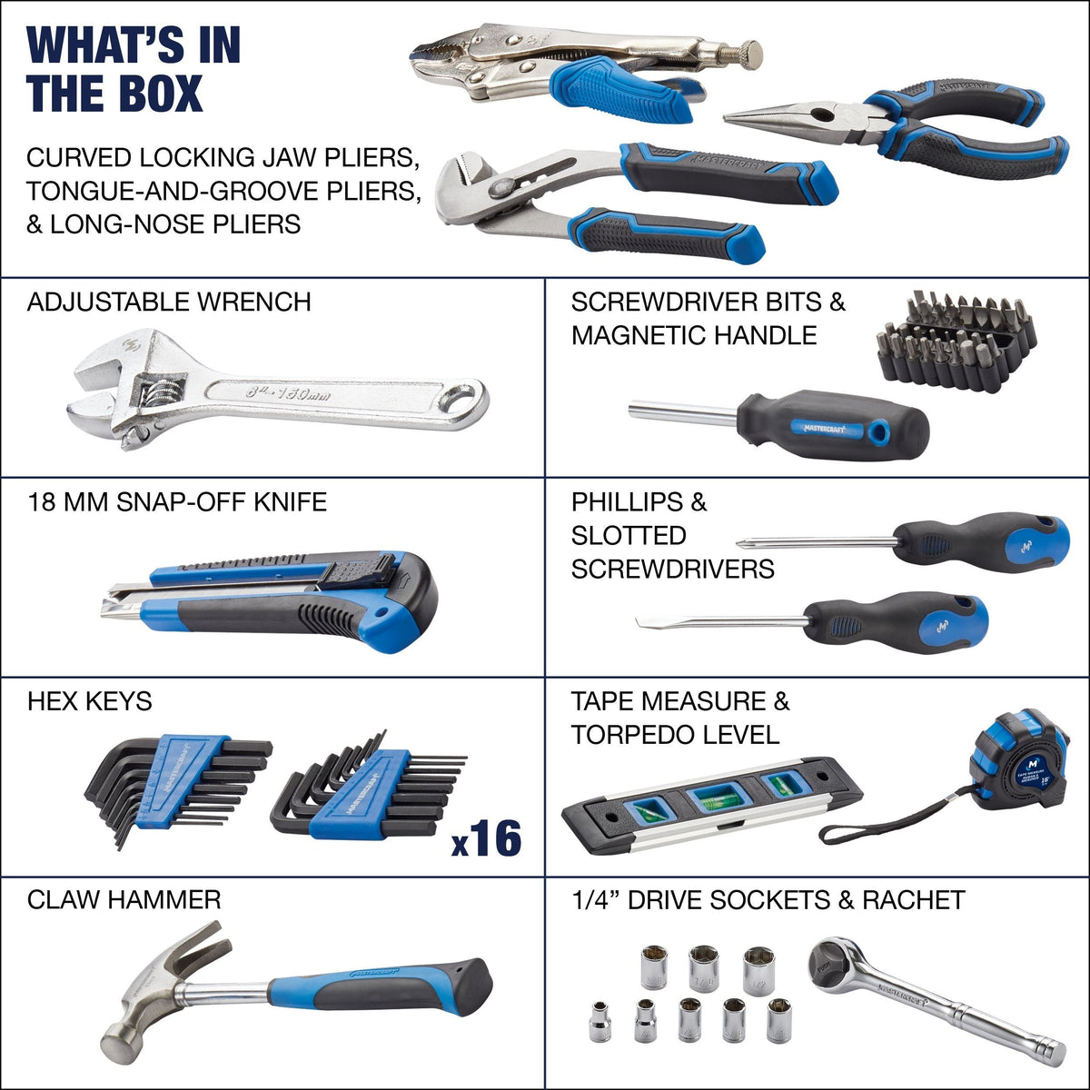 Home Repair Tool Set, 69-pc