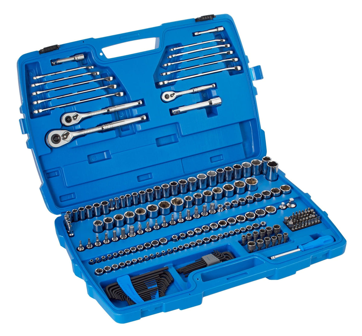 Socket Set, 233-pc, SAE / Metric, Nickel-Chrome Plating