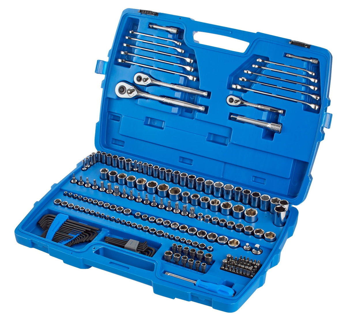Socket Set, 233-pc, SAE / Metric, Nickel-Chrome Plating