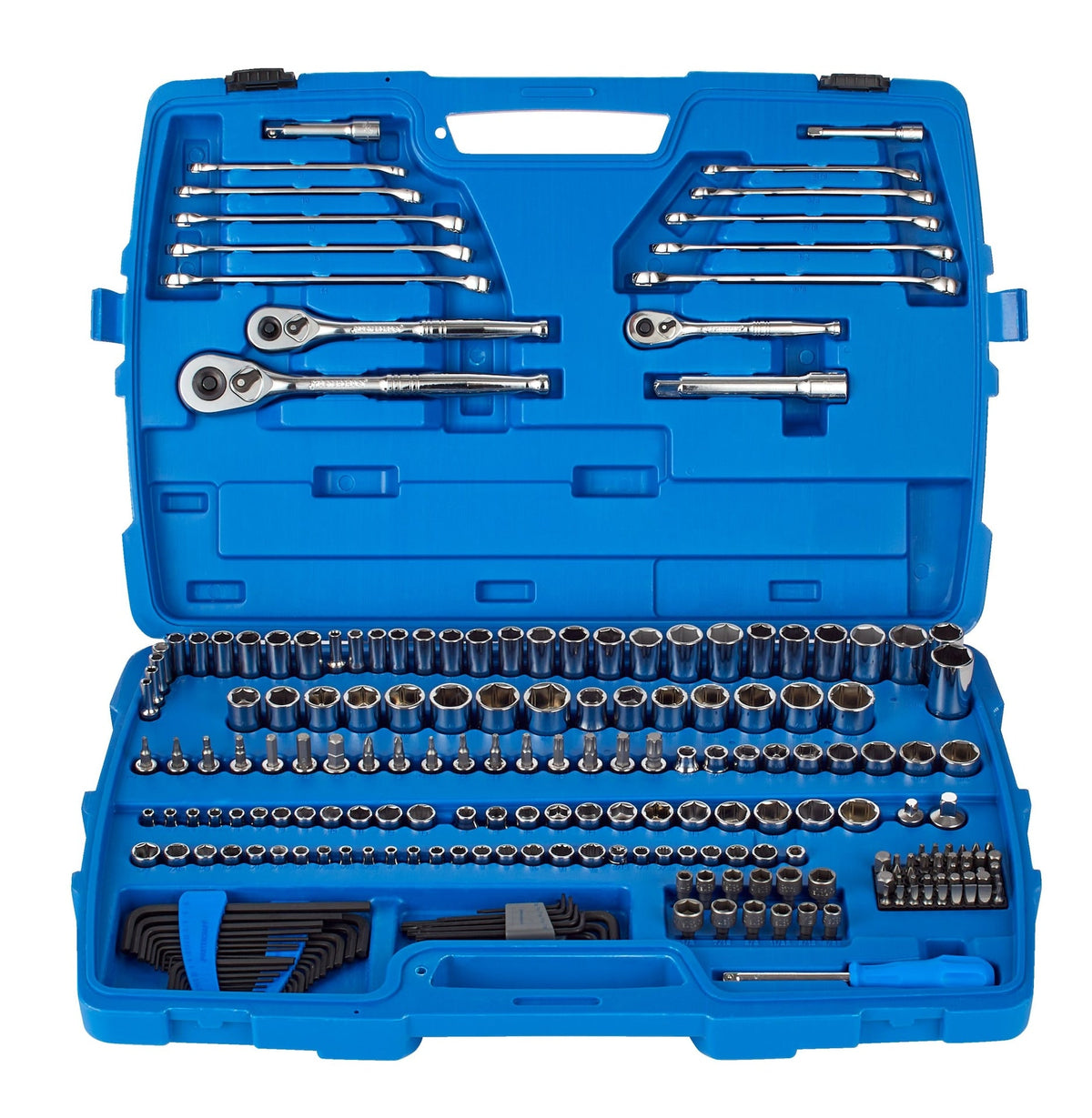 Socket Set, 233-pc, SAE / Metric, Nickel-Chrome Plating