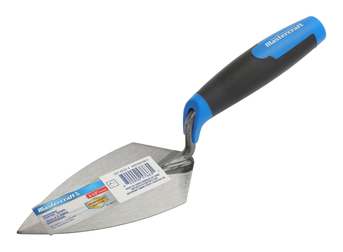 Steel Masonry, Concrete & Brick Pointing Trowel with Comfort Grip, 5.5-in