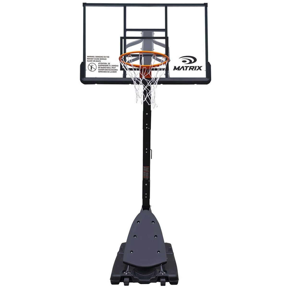 MATRIX Portable Adjustable Basketball System, 54-in