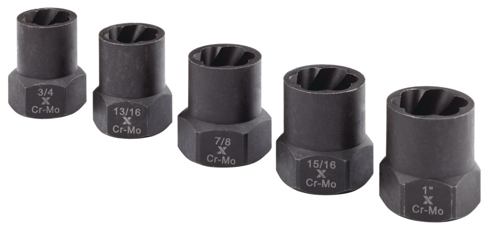 MAXIMUM 1/2-in Drive Impact Bolt & Nut Remover Set, 5-pc