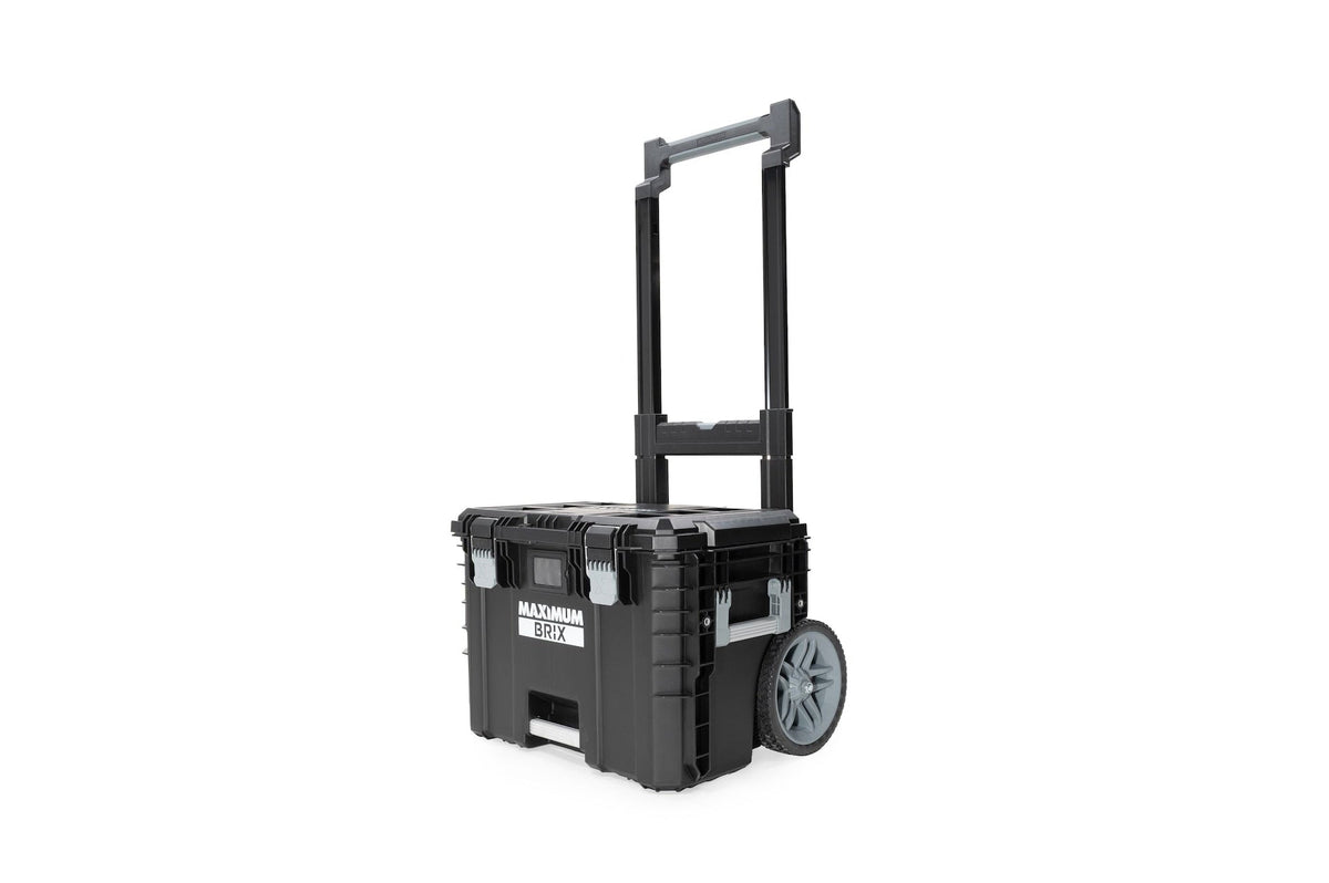 MAXIMUM Brix Modular Portable Toolbox/Tool Storage System with Wheels, IP65, 23-in x 19-in x 33-in, 3-pc