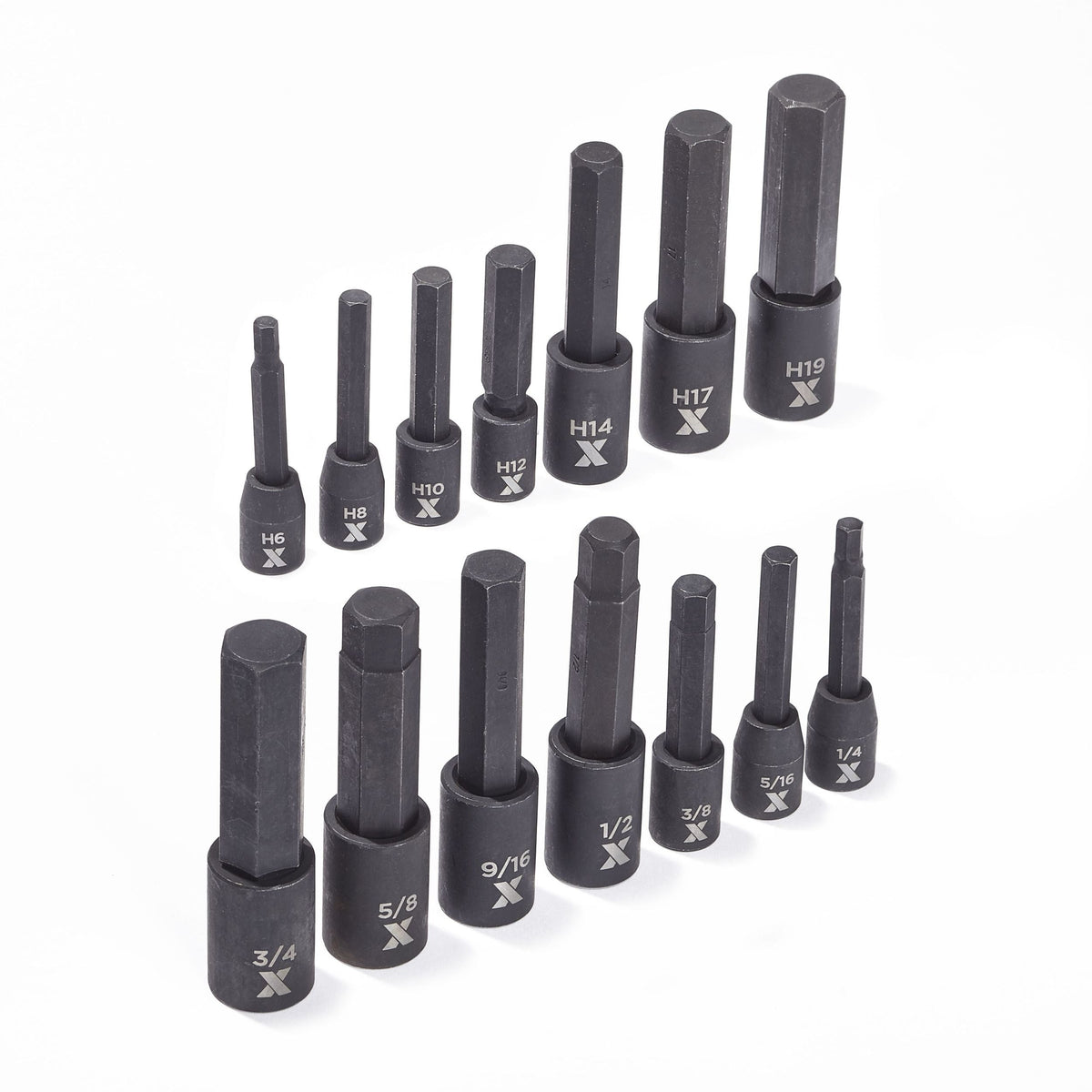 MAXIMUM Hex Impact Socket & Bit Socket Set, 14-pc, SAE/Metric