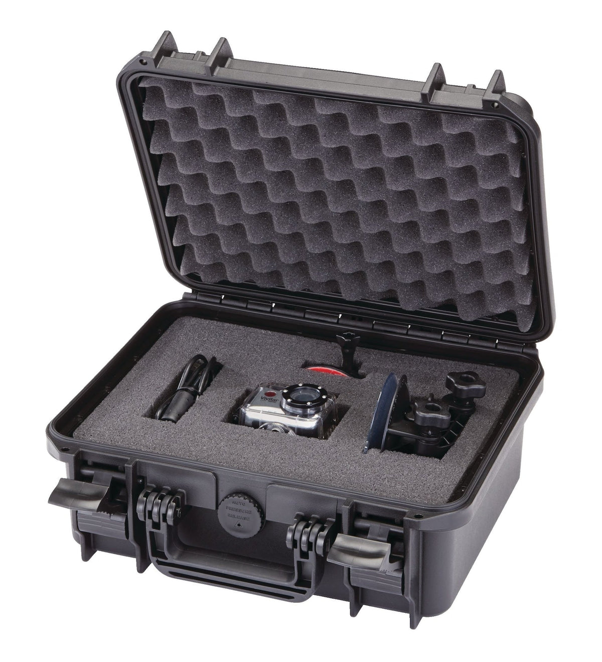 MAXIMUM Portable IP67 Waterproof Storage Case with Foam Layers, Small, Black