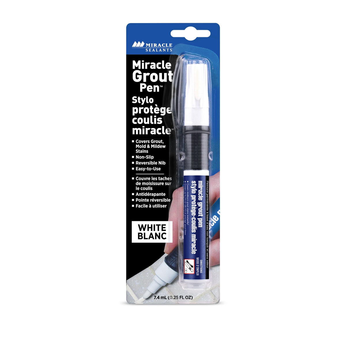 Non-Slip Grout Pen, White, 7.4-mL