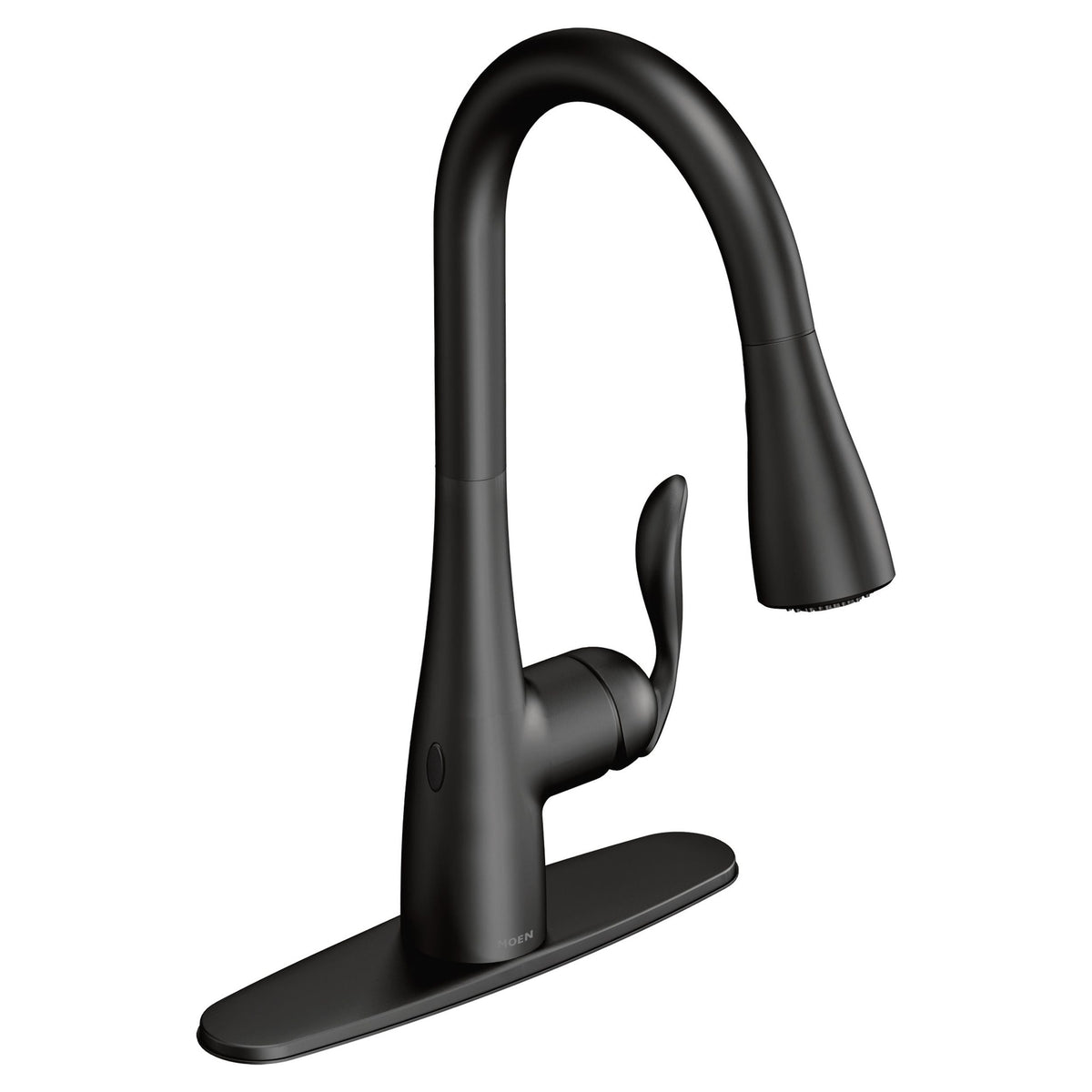 Arbor Single Handle Touchless Pull Down Sprayer Kitchen Faucet with & Power Clean, Matte Black