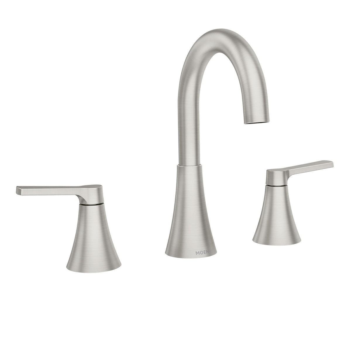 Mikah Double Handle Widespread Bathroom Faucet, Spot-resistant Brushed Nickel