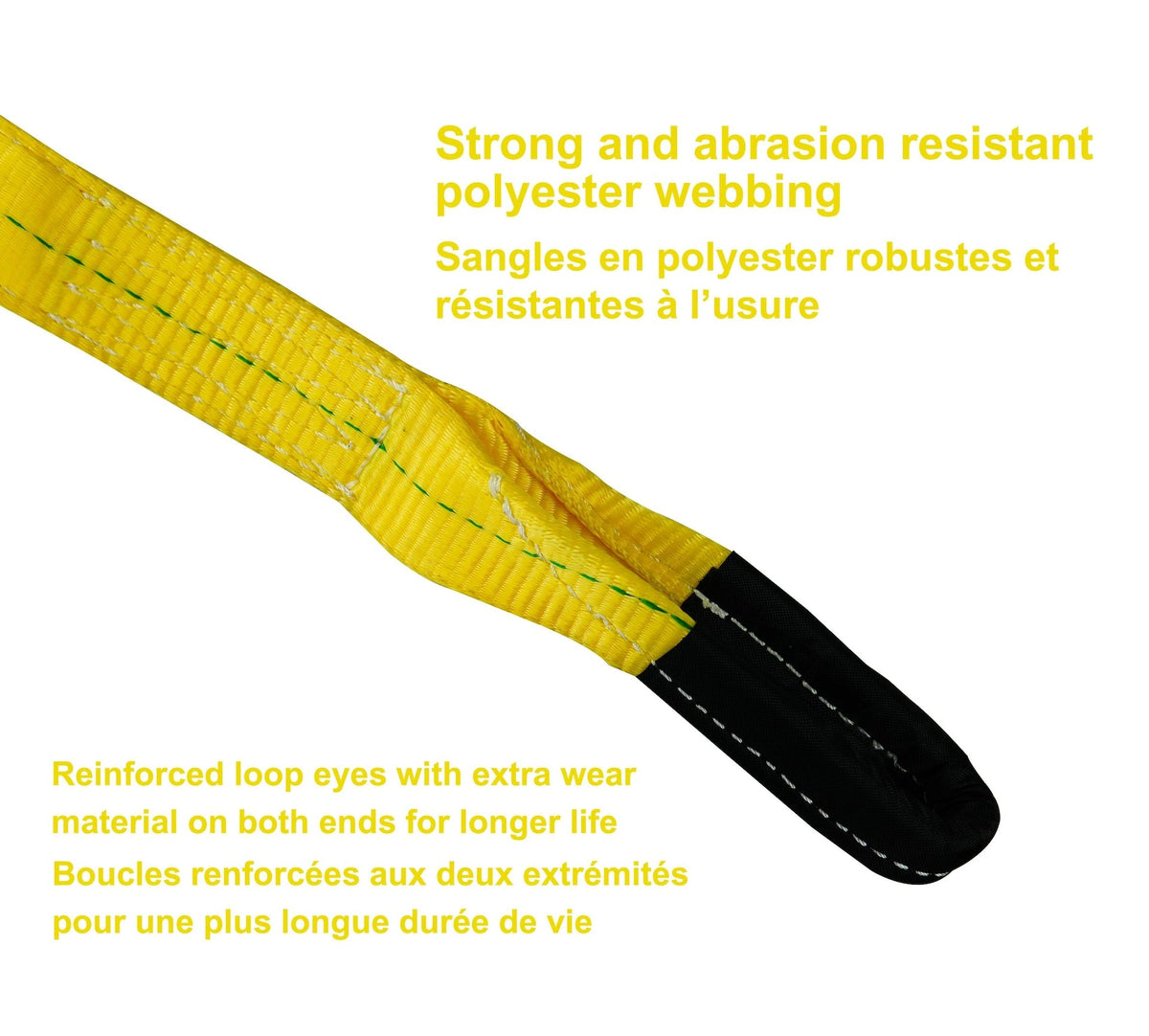 6,4000-lb Web Lifting Slings, 2-in x 6-ft