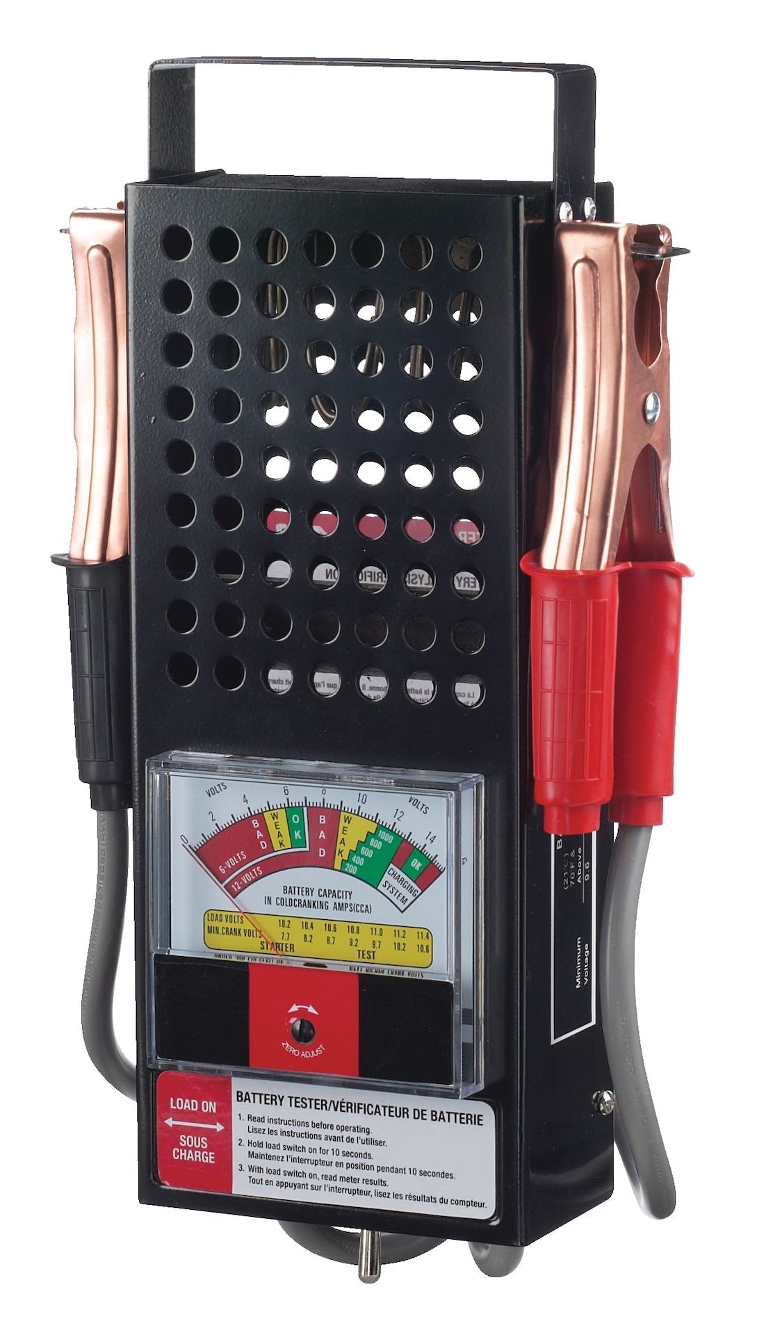 Battery Tester, 100-Amp Load, 6V/12V