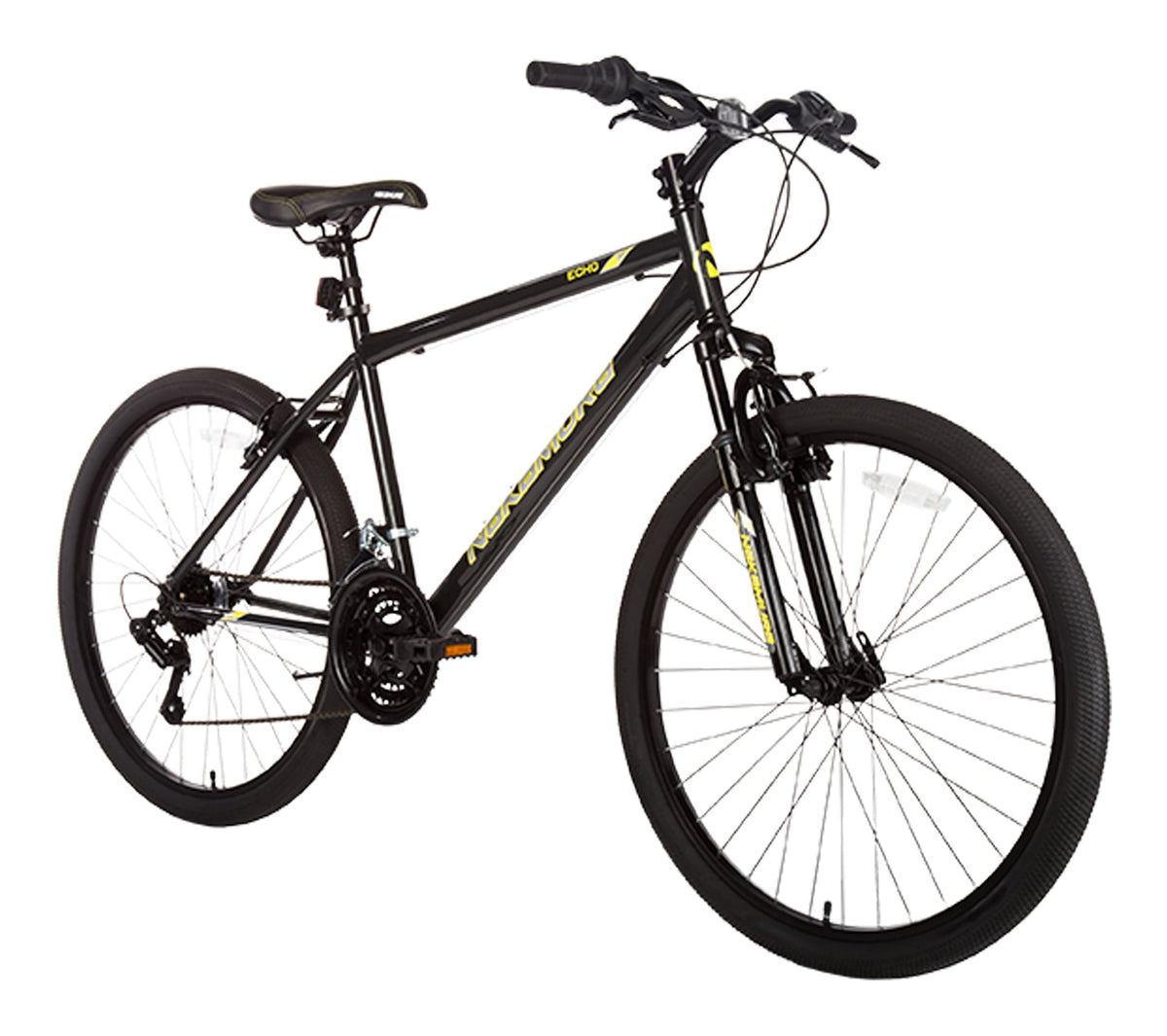 Ecko 2 Large Hardtail Mountain Bike, Black, 26-in