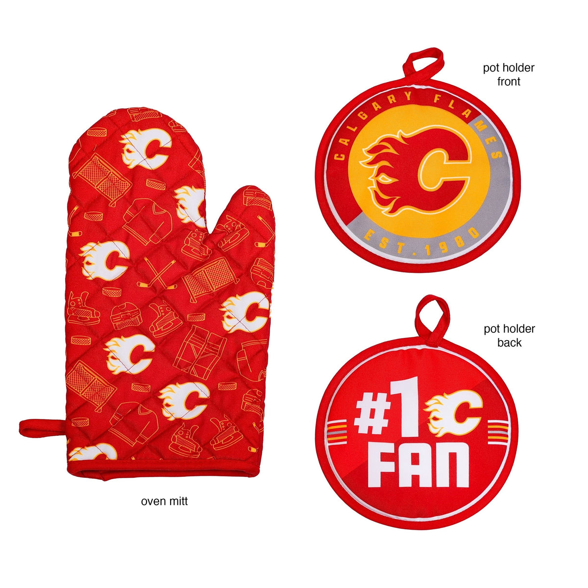 Kitchen Oven Mitt Pot Holder Set, 2-pc