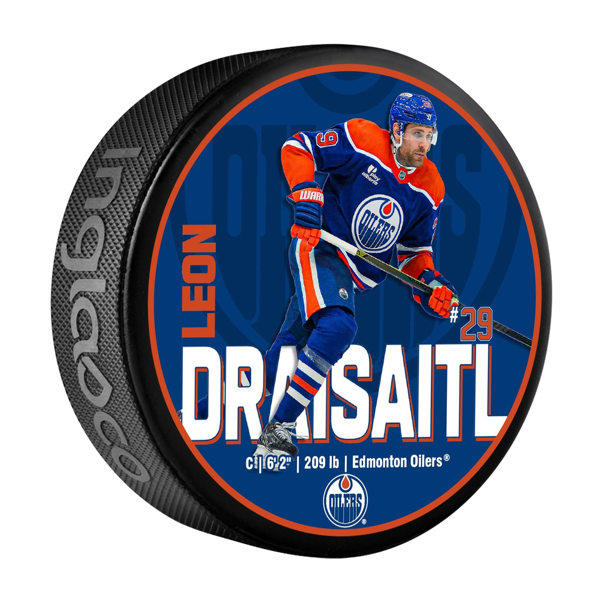 Leon Draisaitl Hockey Puck, 6-oz
