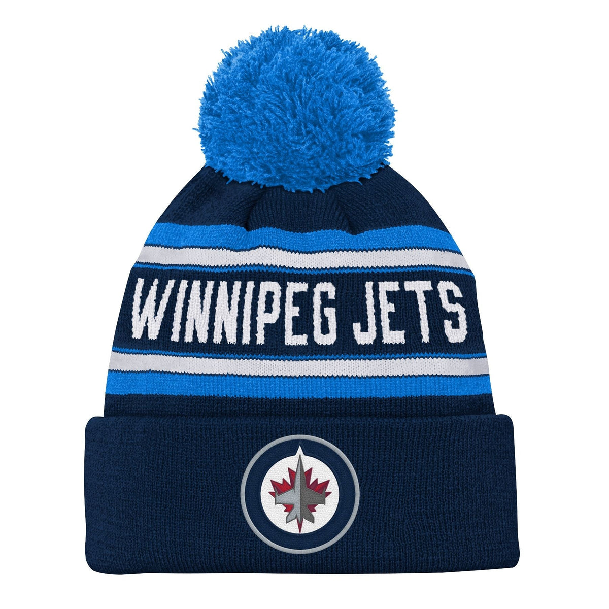 Jacquard Cuffed Knit Pom Toque, Youth