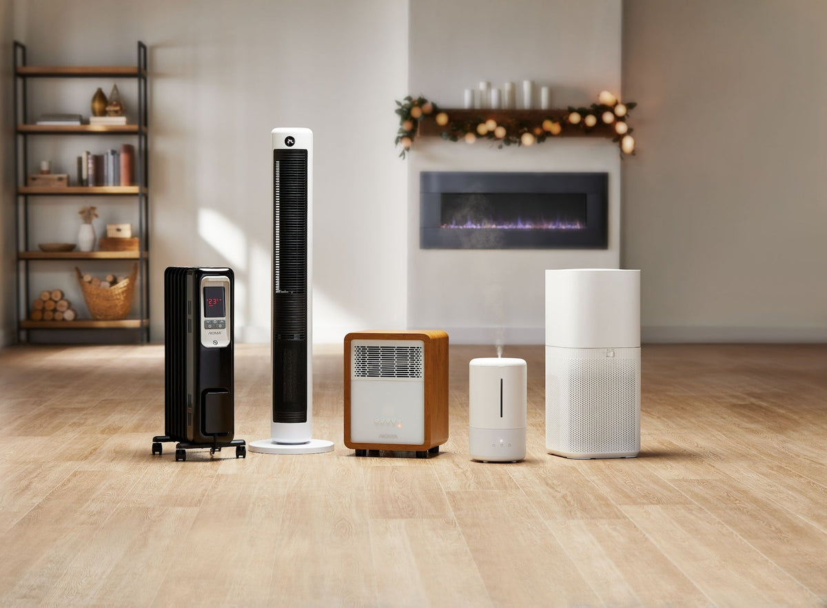 3-Setting Cabinet Heater with Child Lock, Quartz and Radiant Heating, Wood Grain Finish