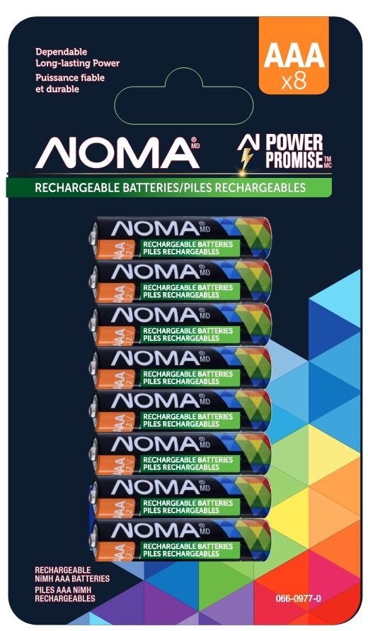 AAA Ni-MH Rechargeable Battery, 8-pk