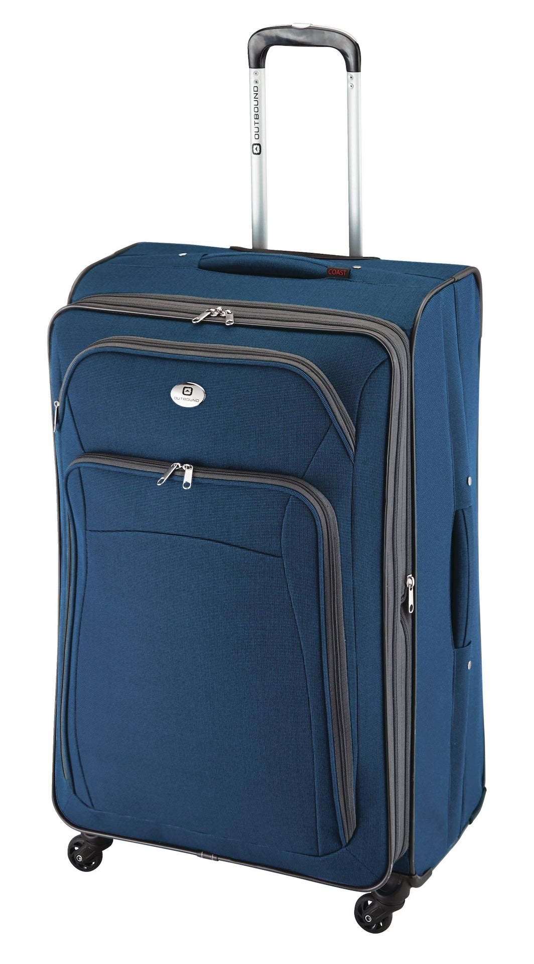 Outbound Coast Expandable Softside Spinner Wheel Travel 28-in Suitcase, Wet Pocket, Blue