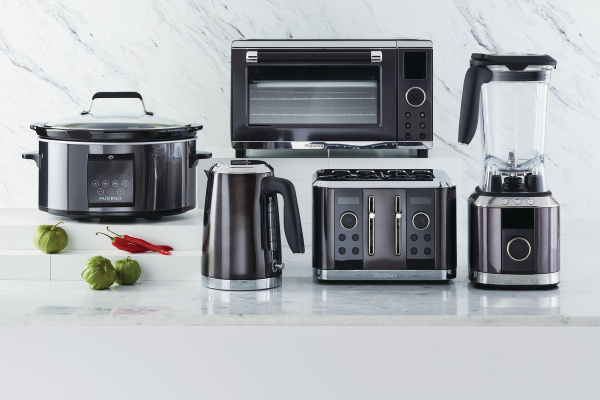 Digital Programmable Slow Cooker, Black Stainless Steel, 6qt