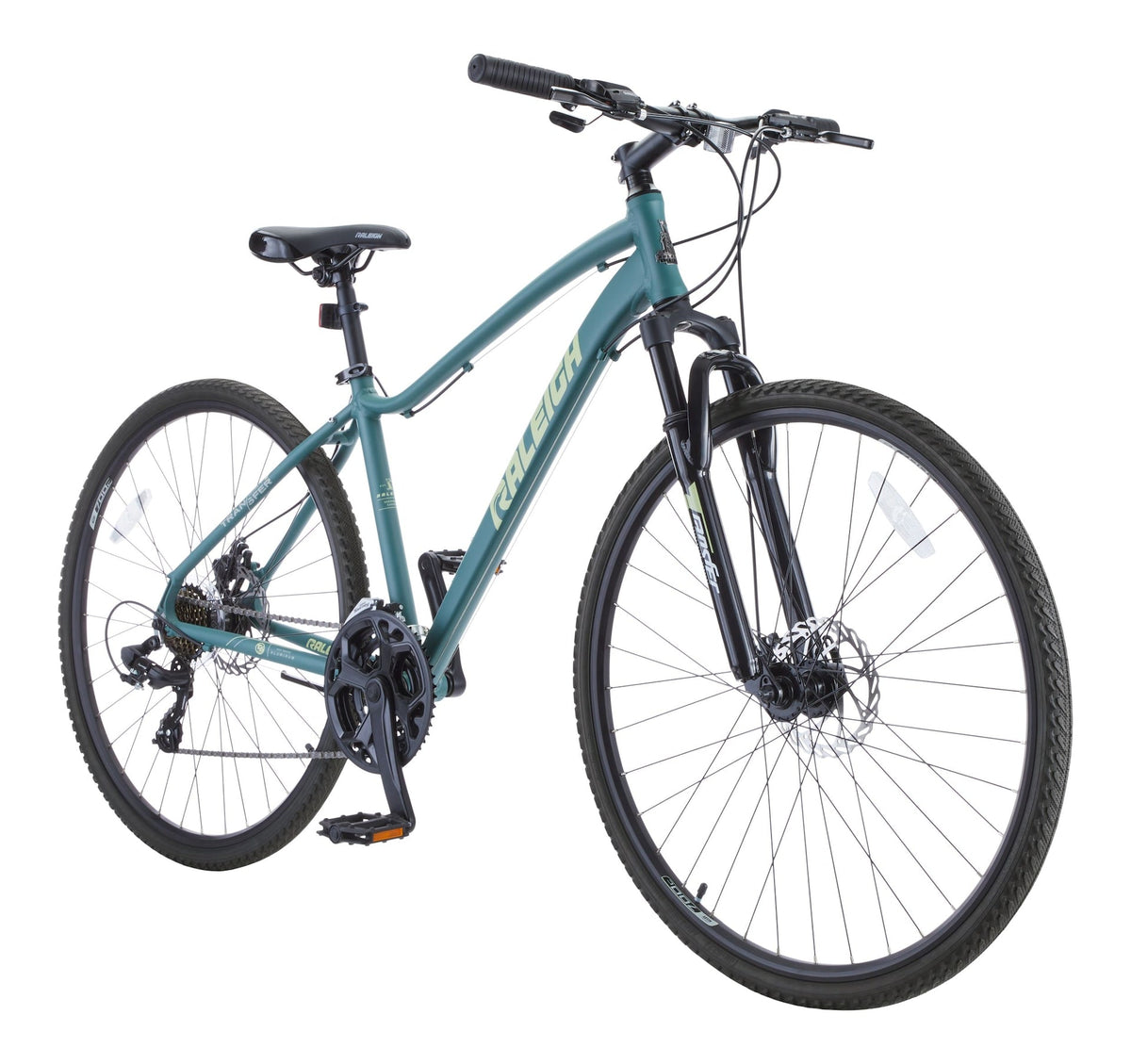 Encounter Hybrid Bike with Alloy Disc Brakes, 700C, Teal