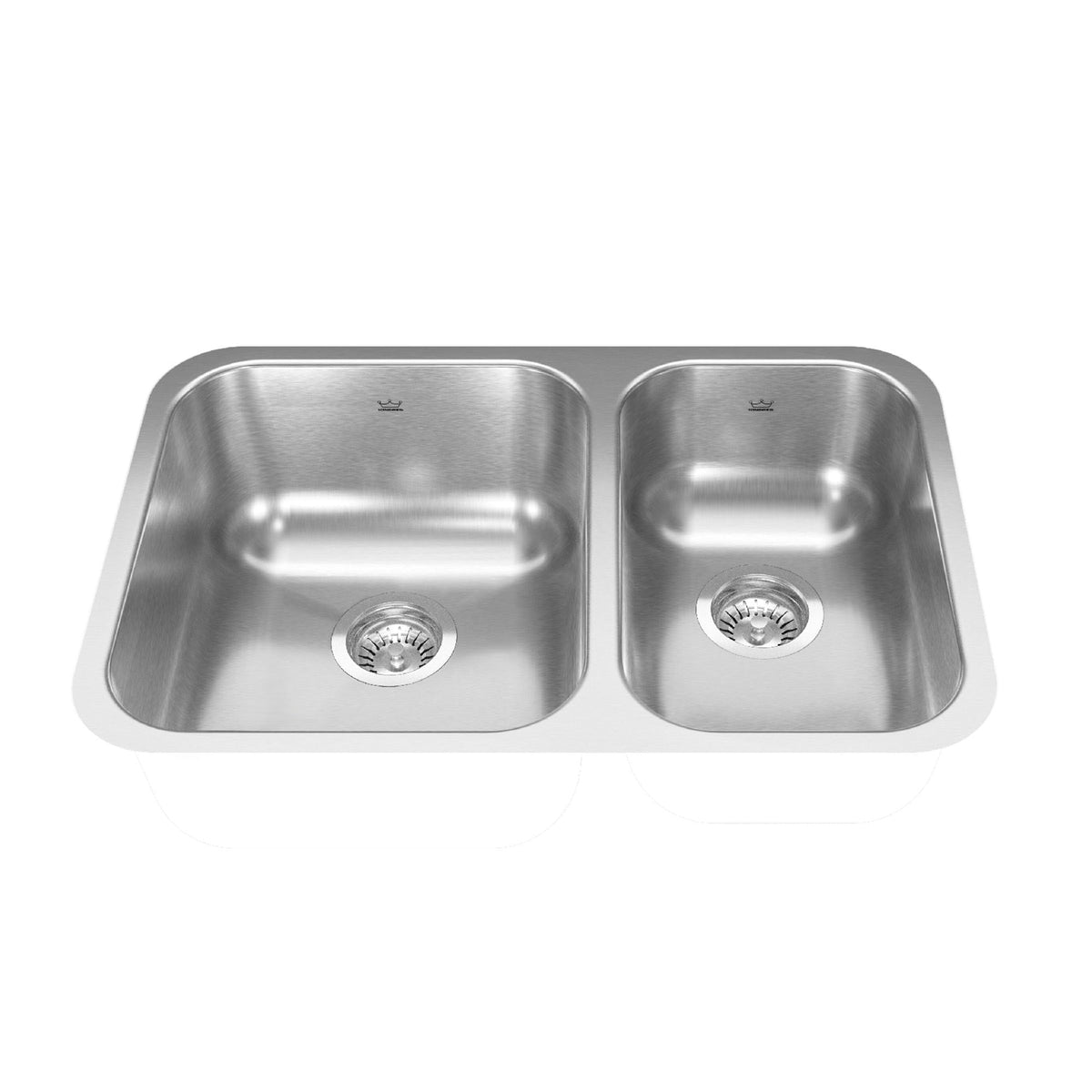 FB Double Stainless Steel Sink, 26.88x17.75-in
