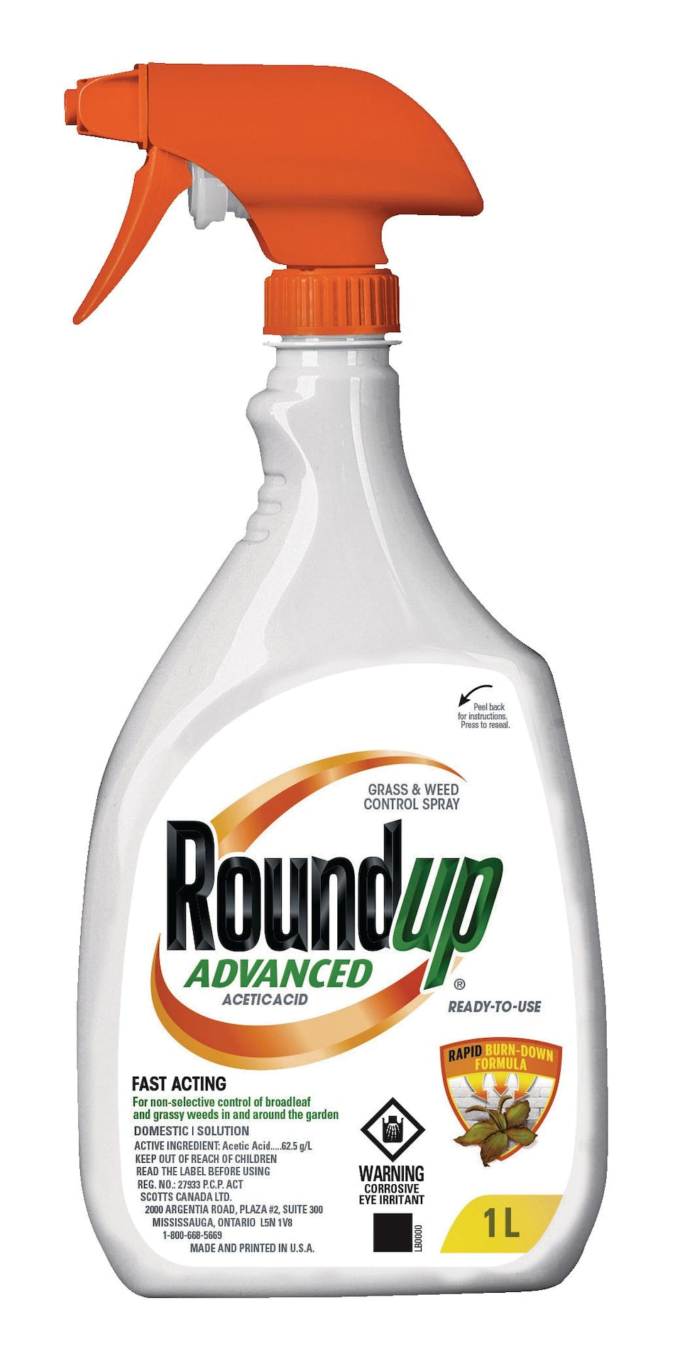Advanced Ready-To-Use Grass & Weed Control Spray, 1-L