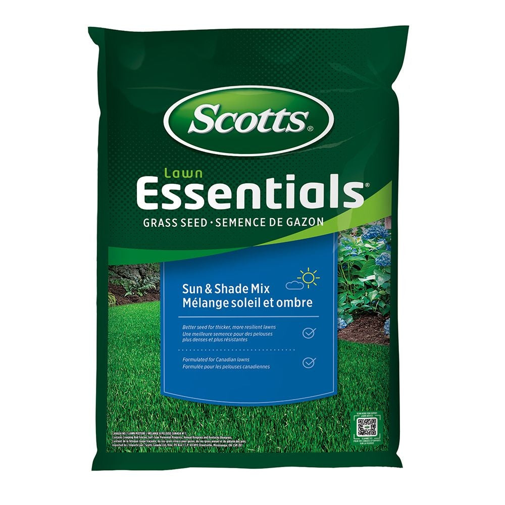 Lawn Essentials Sun & Shade Grass Seed Mix, Weed-Free, 5-kg