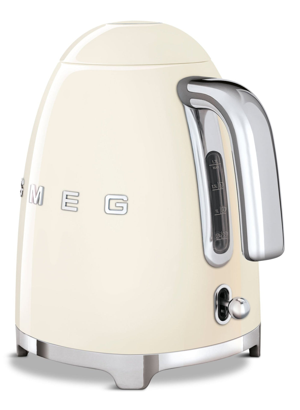 50s Retro Style Fix Temperature Countertop Kettle, 1400W, 1.7-L, Cream