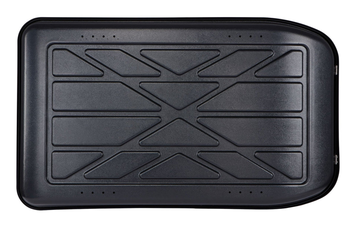 Vista SR7018 Rectangle-Shaped Roof Top Cargo Box, Lockable, X-Large, Black