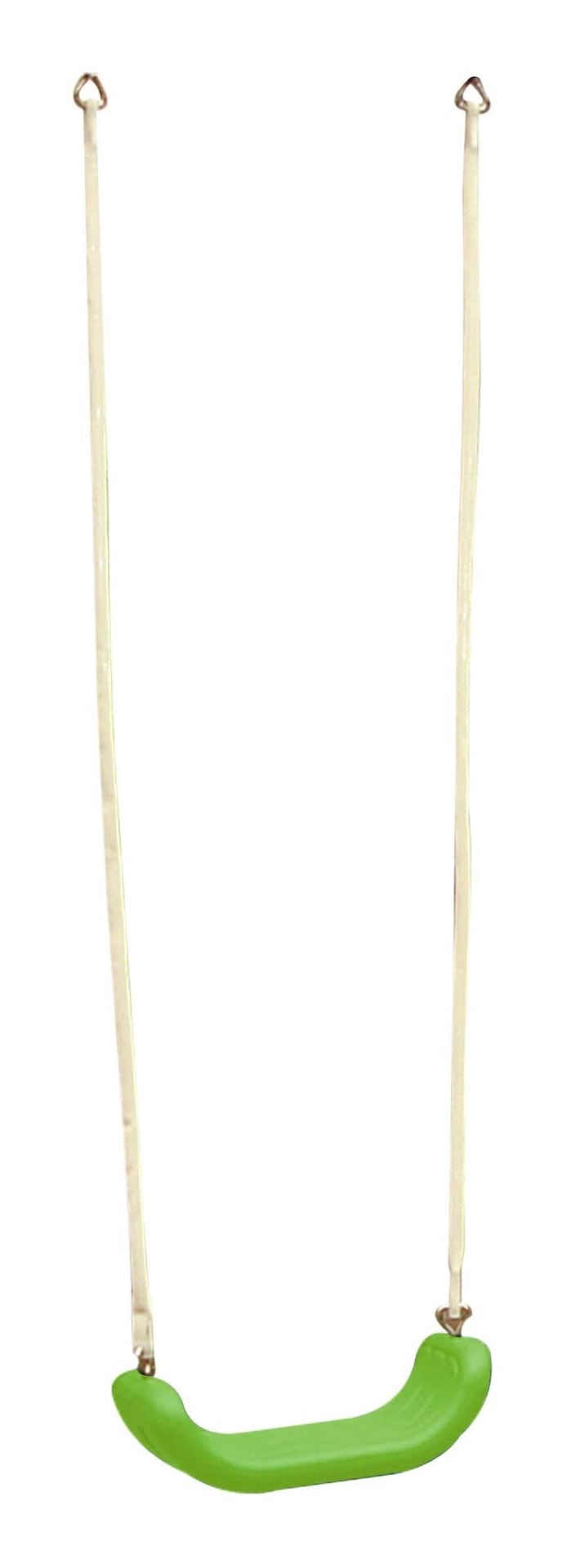 Outdoor Replacement Swing Seat with Two Rings and a Rope, Ages 4+, Green