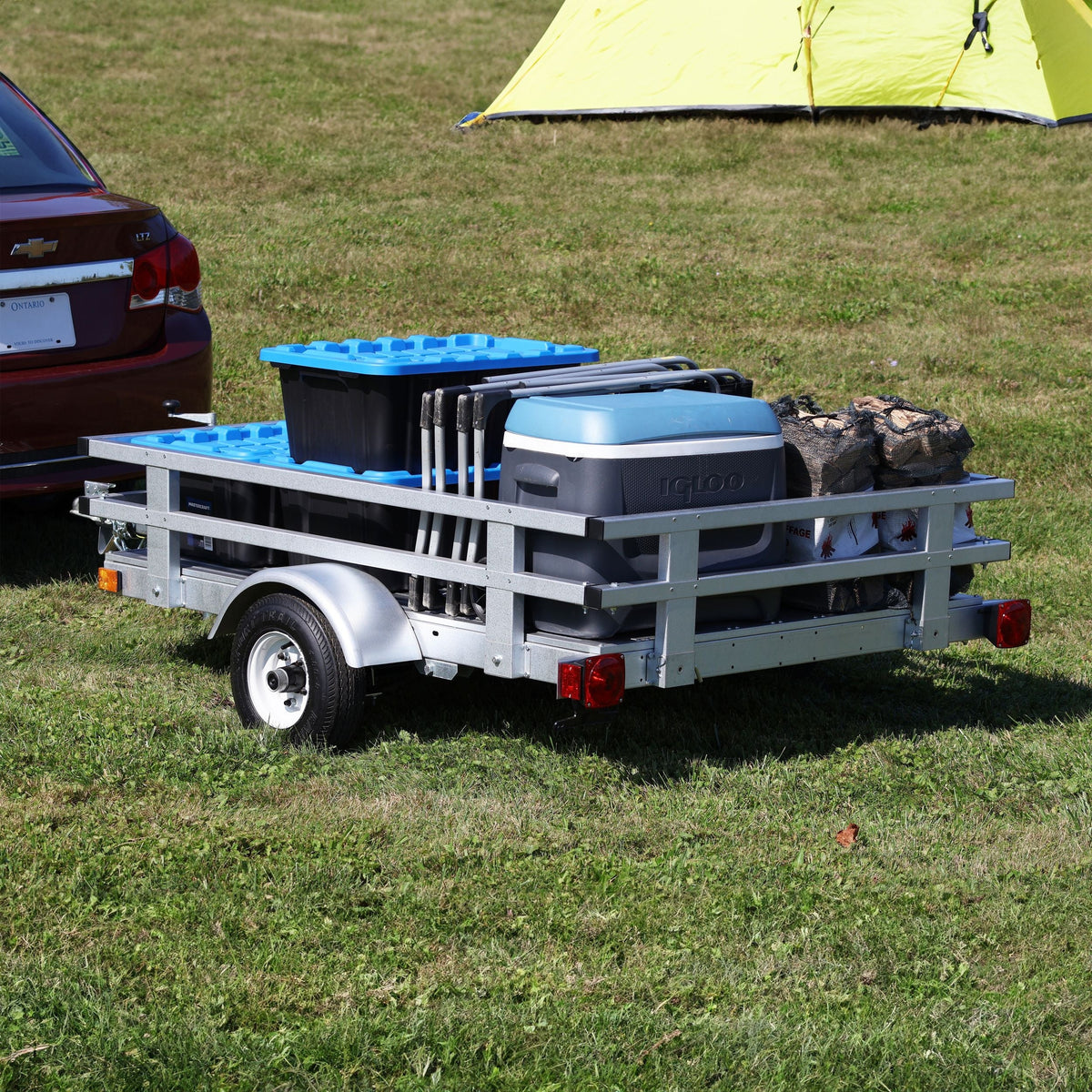 4x6-ft Rail Side Galvalume Plus Kit Trailer