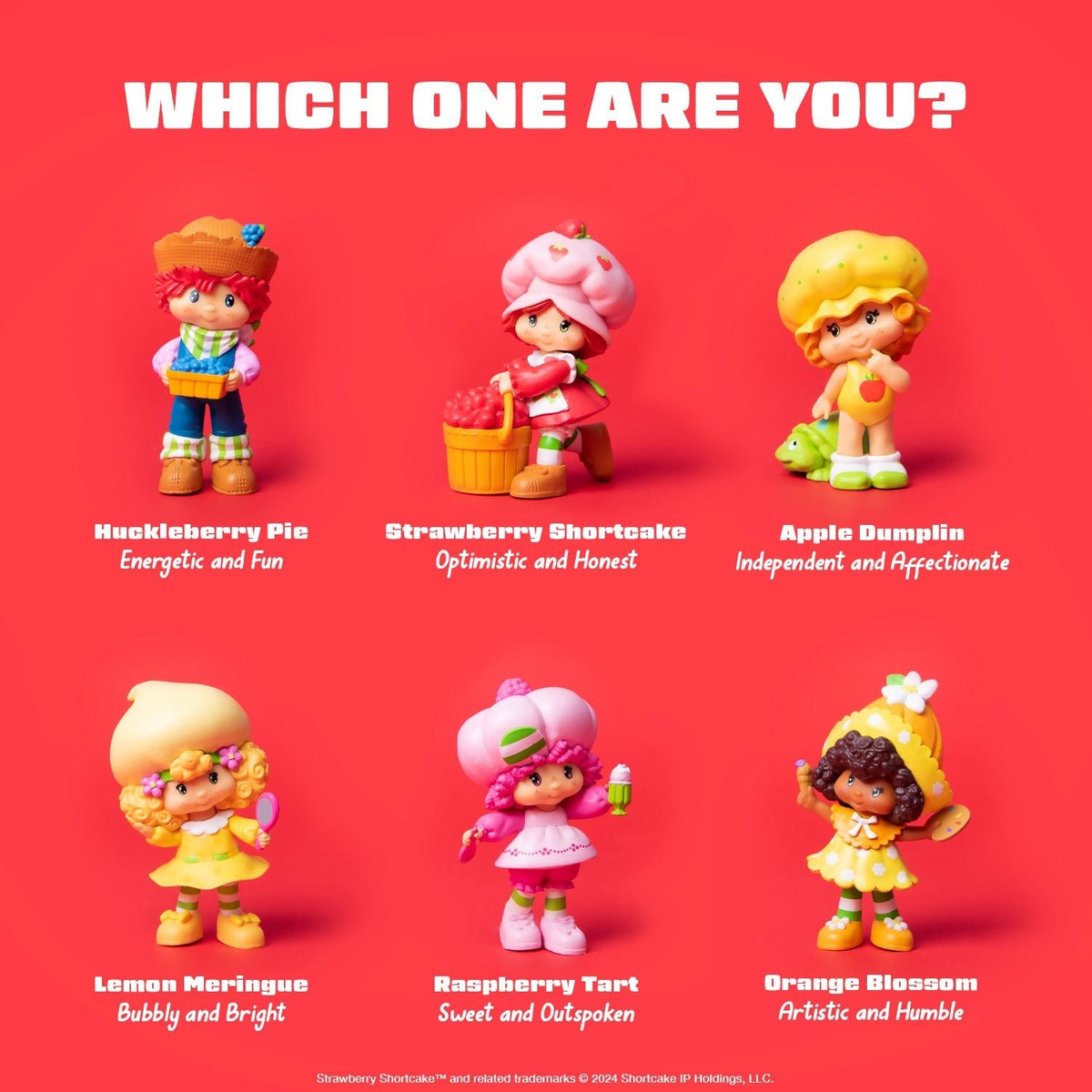 Strawberry Shortcake Collectible Figurines for Kids, Assorted, 2.5-in, 1-pc