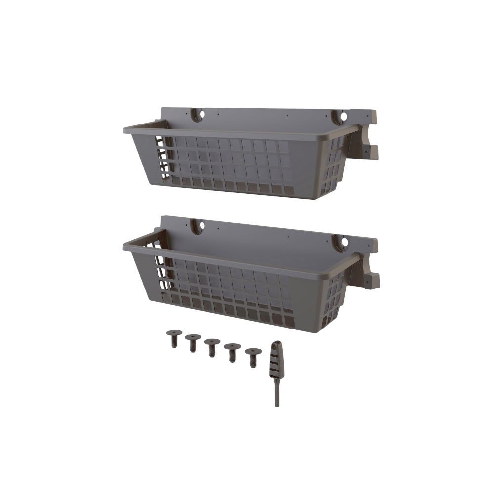 Resin Basket Shed Accessory with EZ Bolt, 2-pk