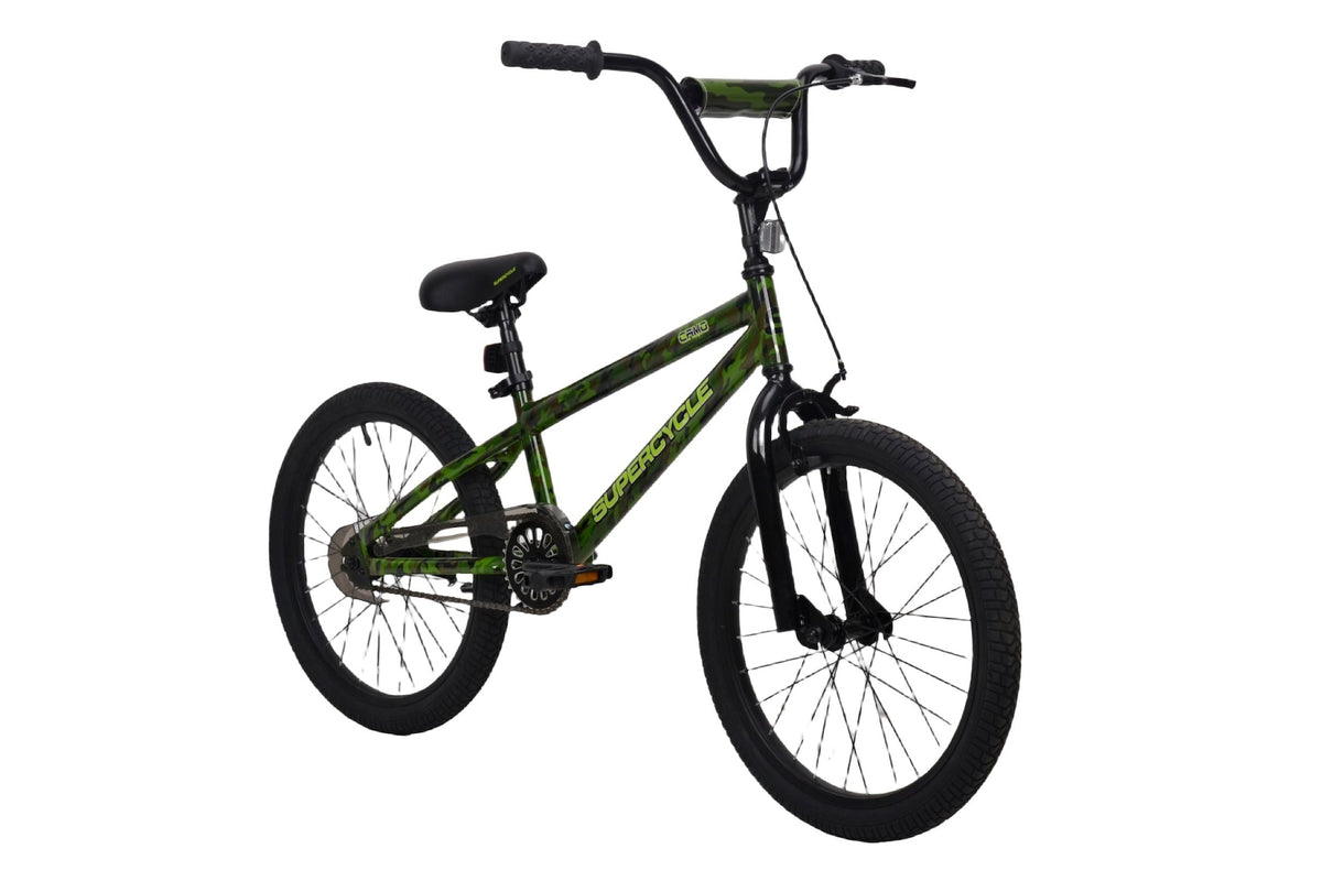 Youth Bike with Hi-Ten Steel Frame, 20-in, Camo