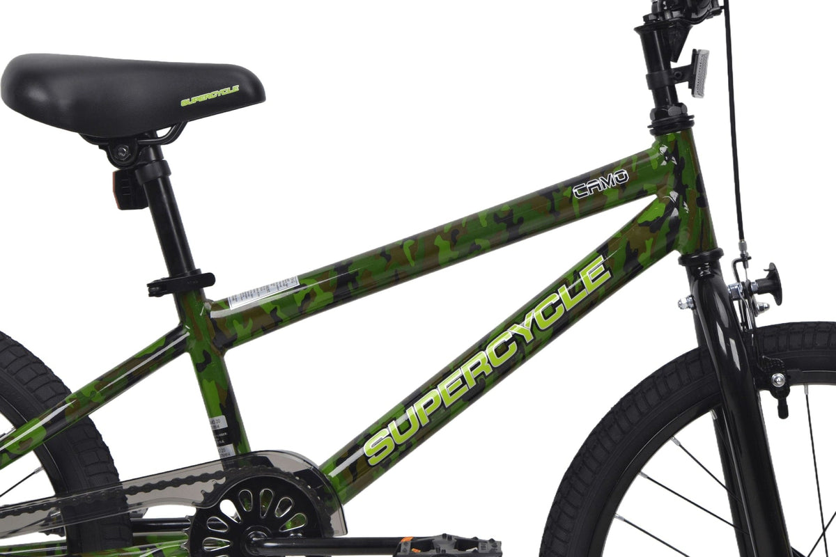 Youth Bike with Hi-Ten Steel Frame, 20-in, Camo
