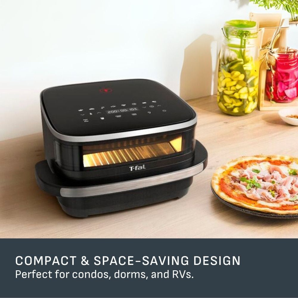 Easy Fry XL Surface Air Fryer, 10-in-1, Large Air Fryer, Super-Sized Cooking Surface, Compact Format, 4L / 4.2Qt, Black