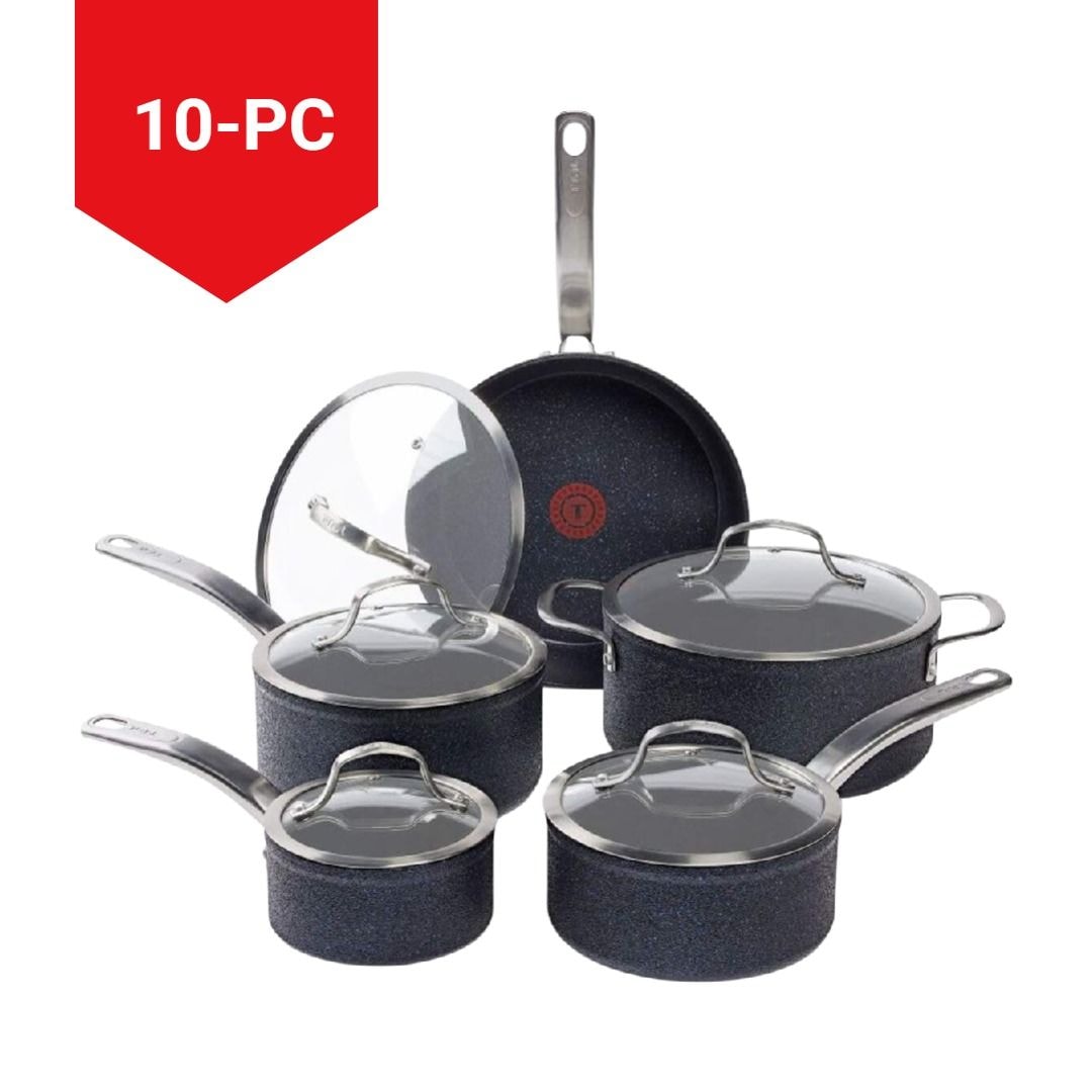 StoneShield 10-pc Cookware Set with DefenseShield Technology, 6-Multilayer Construction, Induction Safe