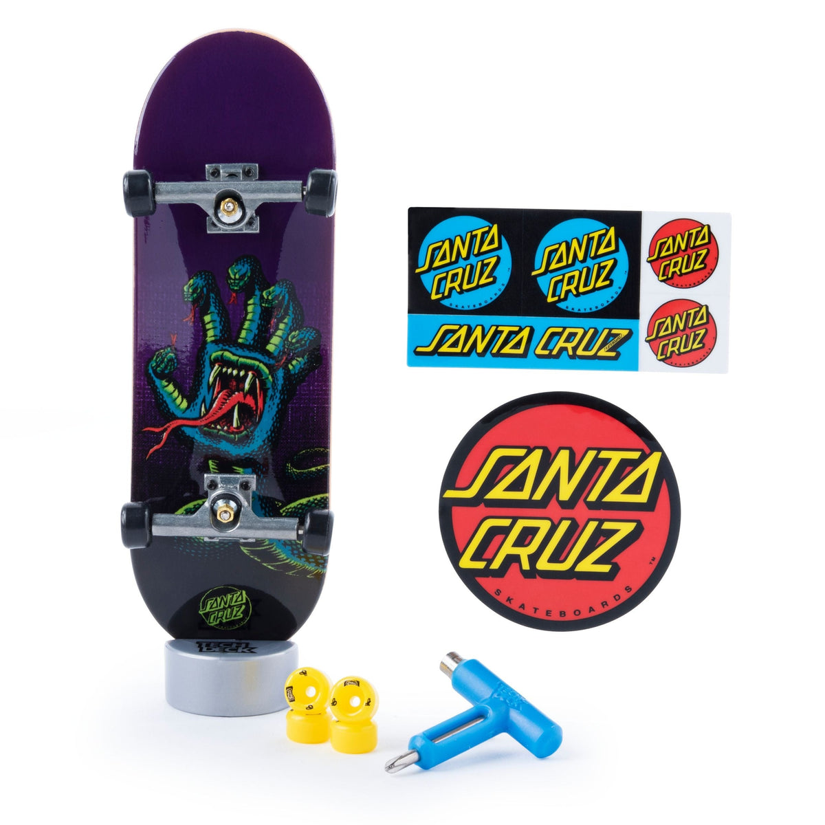 96-mm Fingerboard Mini Skateboard with Authentic Designs, Ages 6+