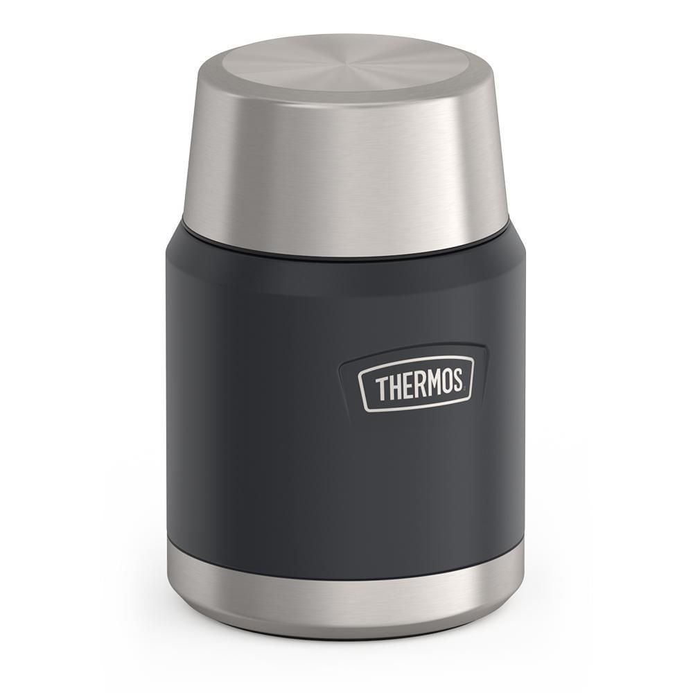 Stainless Steel Food Storage Flask Jar with Spoon, 16-oz (491-mL), Various Colours