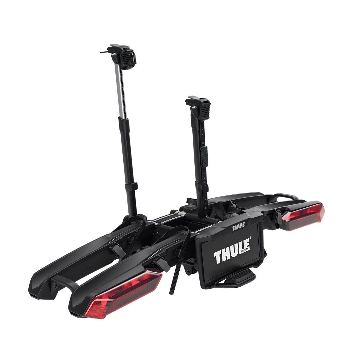 Epos 2-Bike Foldable Platform Bike Rack with Lights, Black