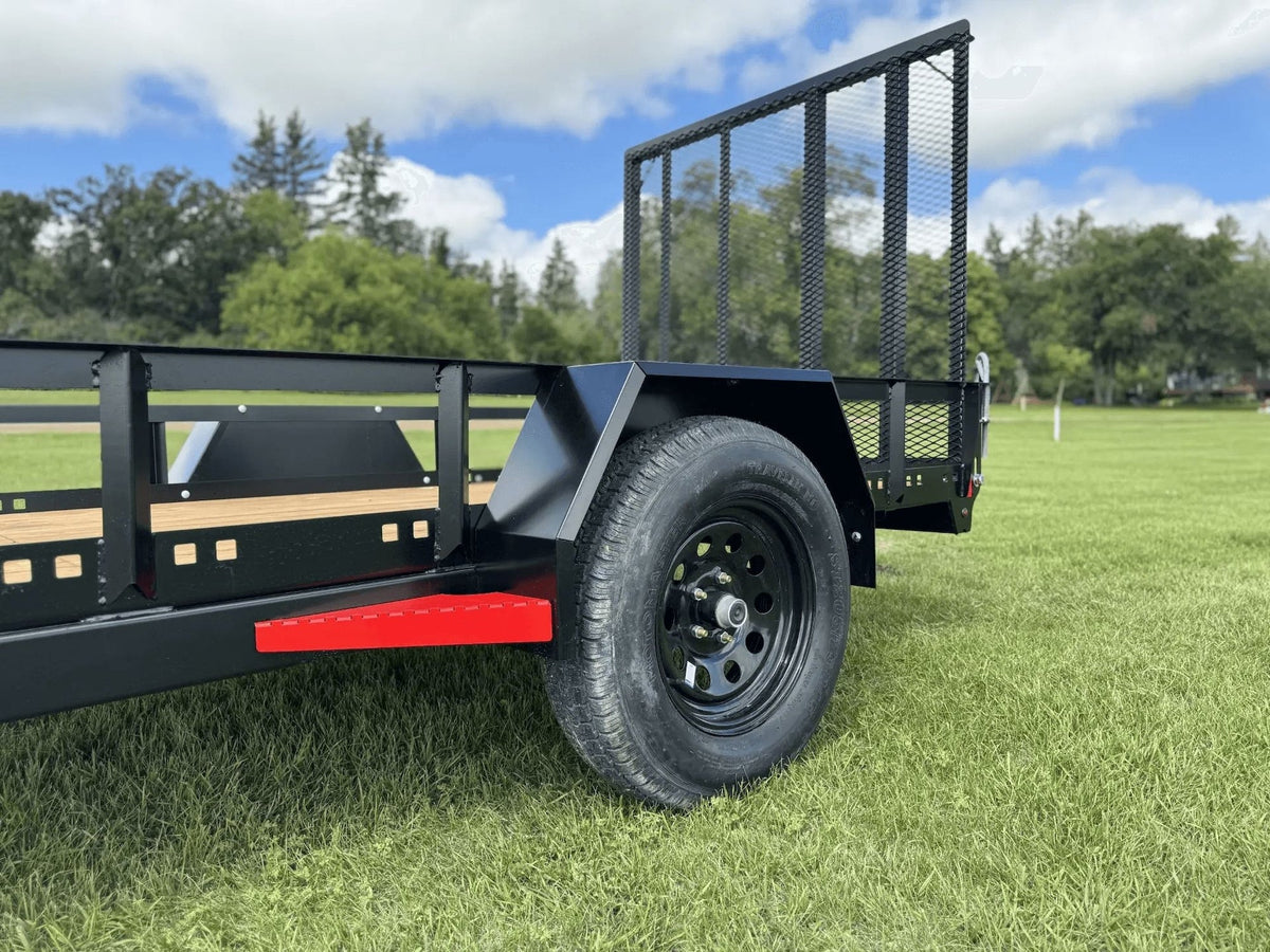 60-in x 10-ft Landscape Utility Trailer with Ramp Gate