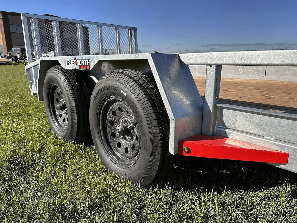 83-in x 16-ft Tandem Axle Utility Trailer, Galvanized