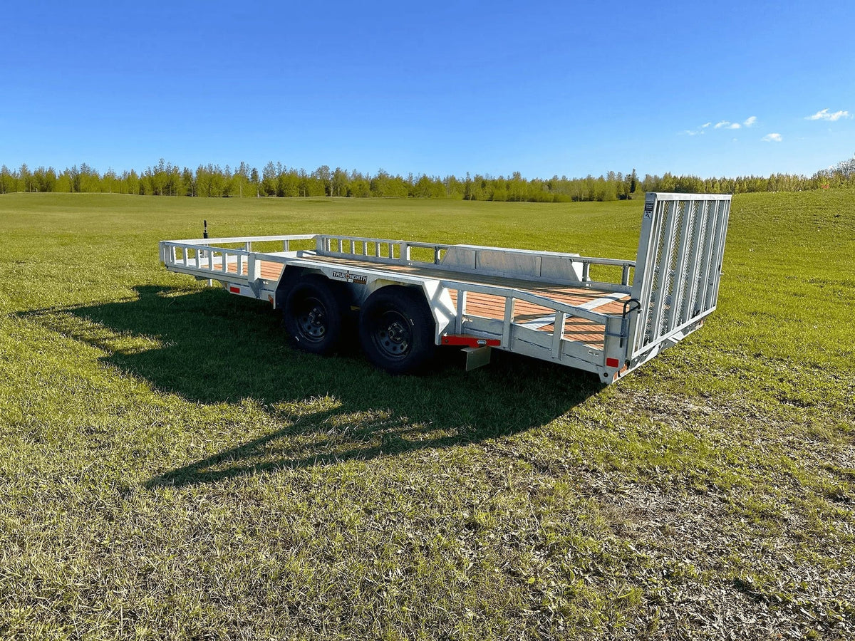 83-in x 16-ft Tandem Axle Utility Trailer, Galvanized