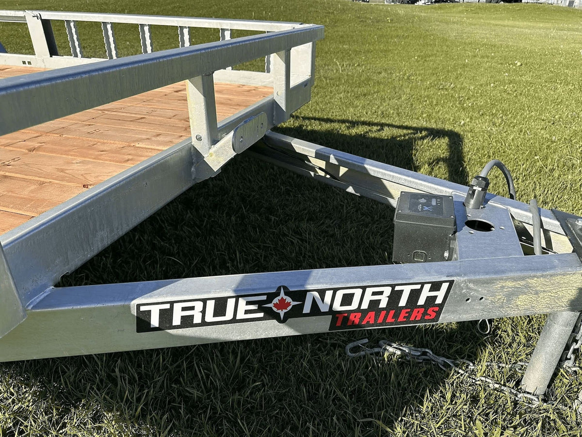 83-in x 16-ft Tandem Axle Utility Trailer, Galvanized