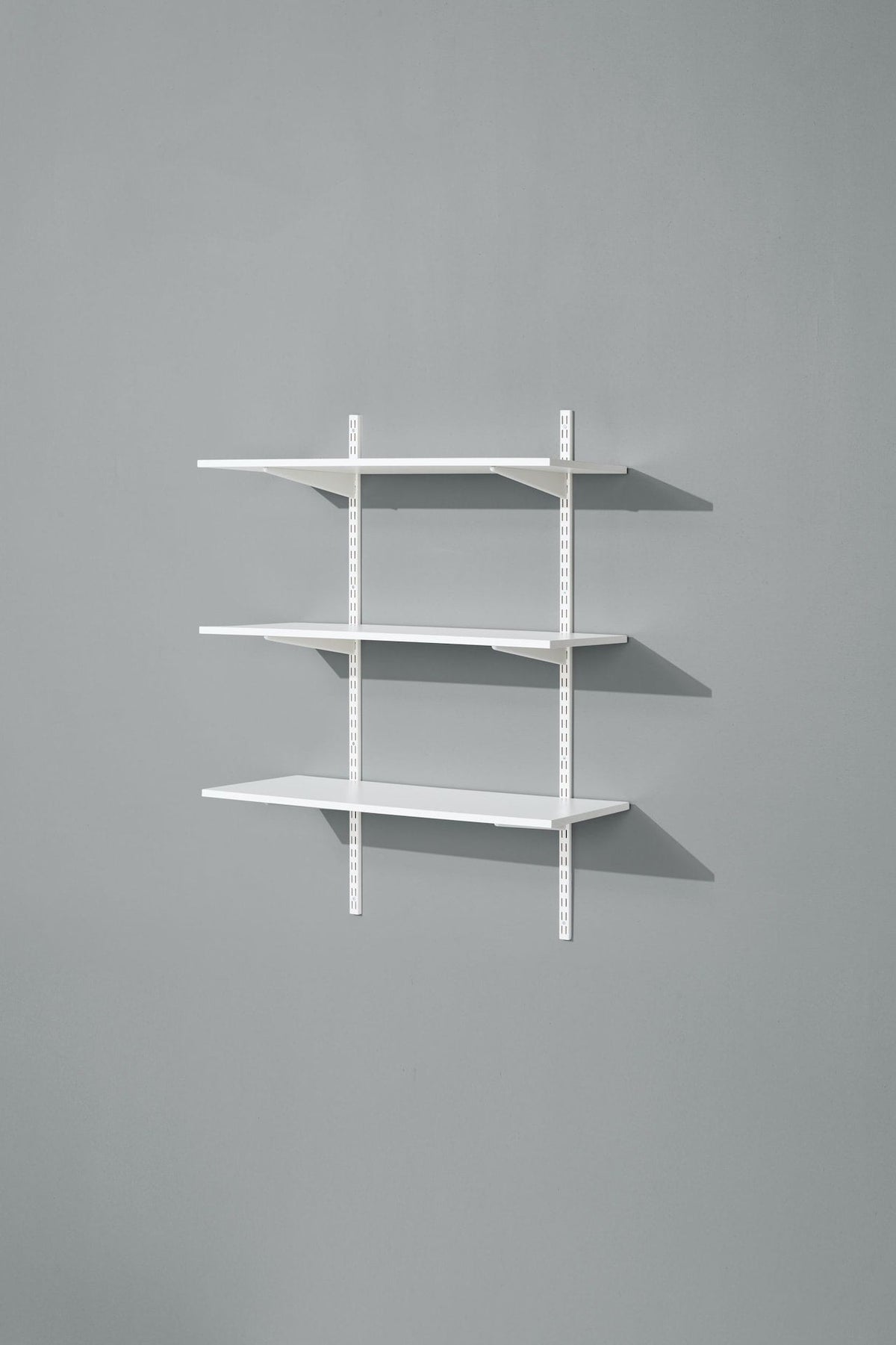 type A Wooden Floating Wall Shelf Board, White, 16 x 35-in