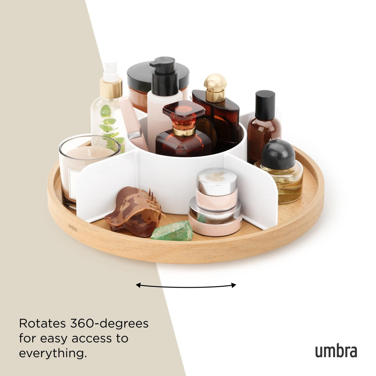 Bellwood 5-Section Lazy Susan with Removable Dividers